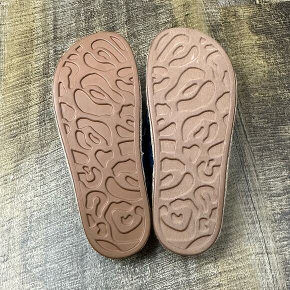 Aerosoles Linney-We metallic leather flat espadrille slide sandals - Picture 8 of 9